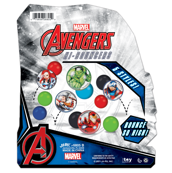 Marvel Avengers Bouncy Balls Superballs Super Hi Bounce 1.2