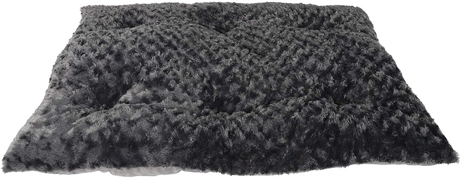 Confote Deluxe Plush Pet Beds Dog Crate Mattress for Large Medium Small Dogs， Machine Wash and Dryer Friendly， Gray XL