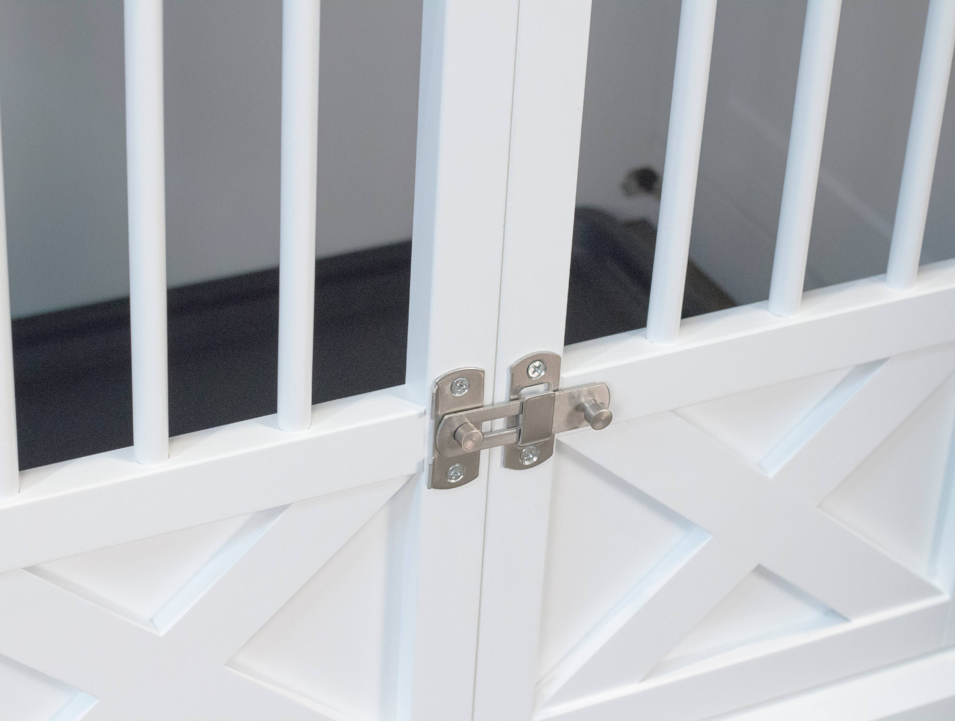 Zoovilla Triple Door Dog Crate， White， Medium， 30.63