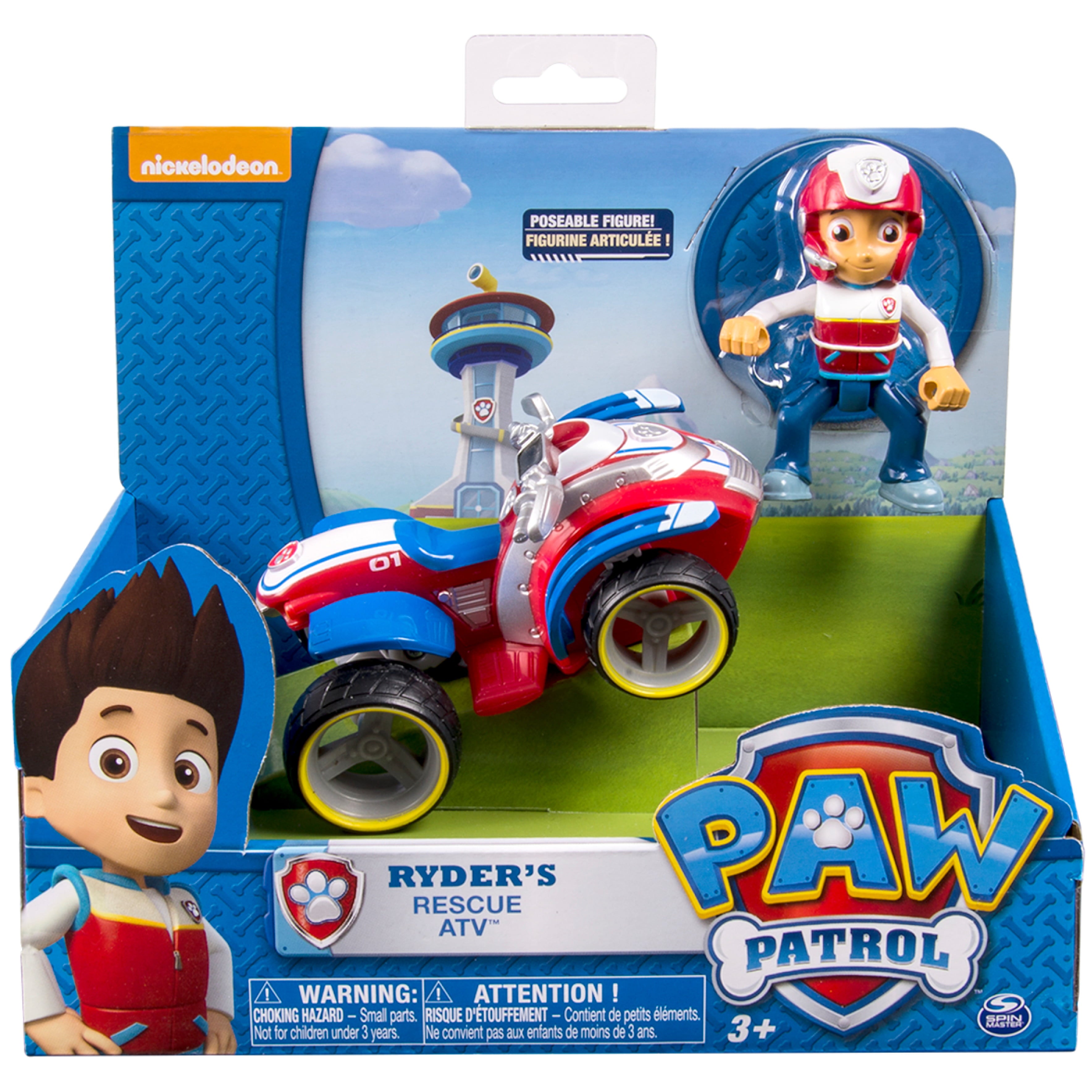 PAW Patrol Ryder's Rescue ATV， Vehicle and Figure， For Ages 3 and up