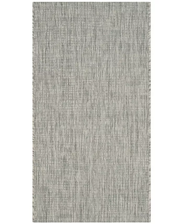 Safavieh Courtyard Gray and Turquoise 2' x 3'7