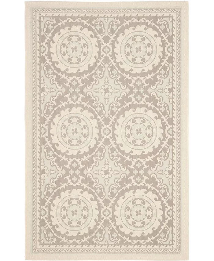 Safavieh Courtyard Beige and Dark Beige 2'7