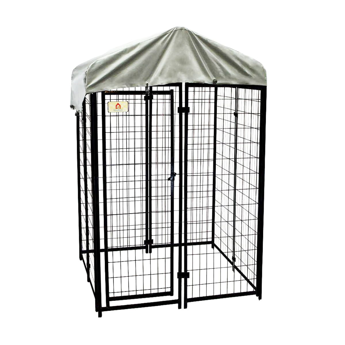 KennelMaster Black Welded Wire Dog Kennel， 48