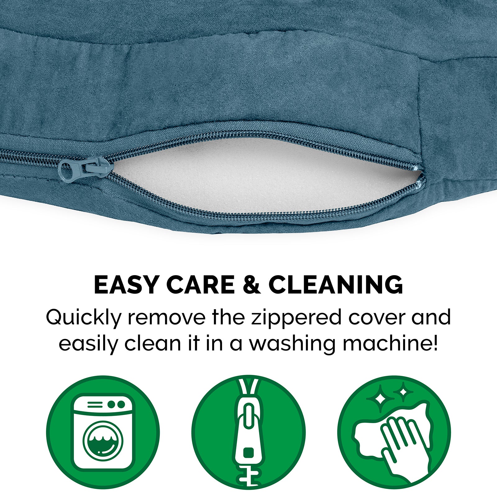 FurHaven | Memory Foam Faux Sheepskin Snuggery Burrow Pet Bed for Dogs and Cats， Blue， 26-Inch