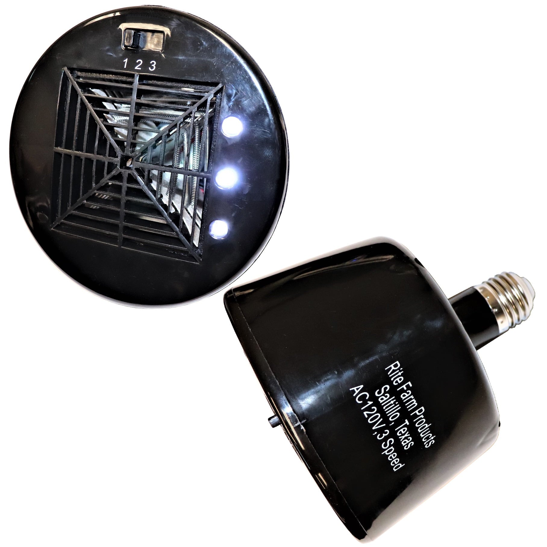 1-2-300 WATT 3 LED CHICKEN COOP HEATER， FAN and LIGHT STALL PEN CAGE WARMER RABBIT