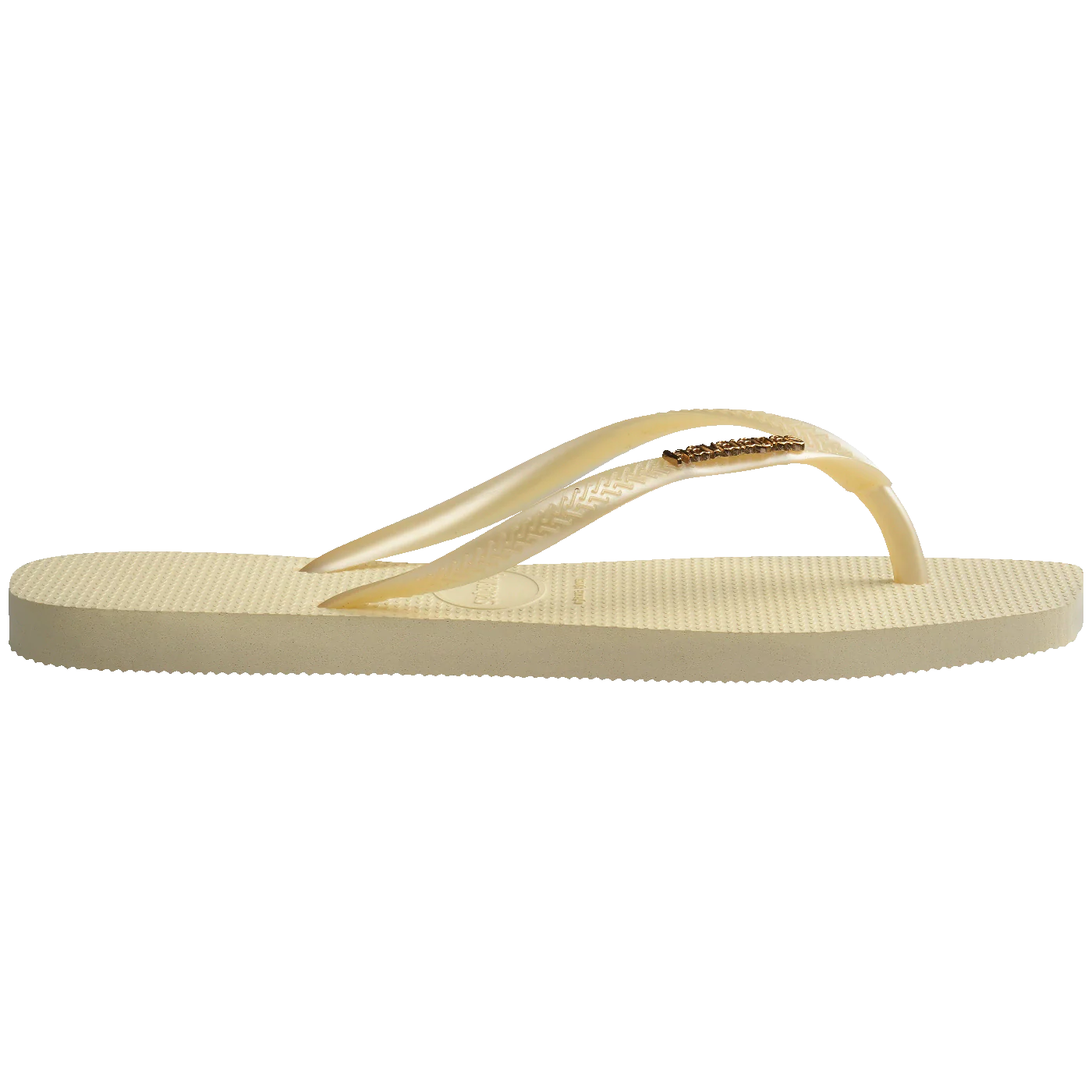 Chinelo Havaianas Slim Square Logo Metallic