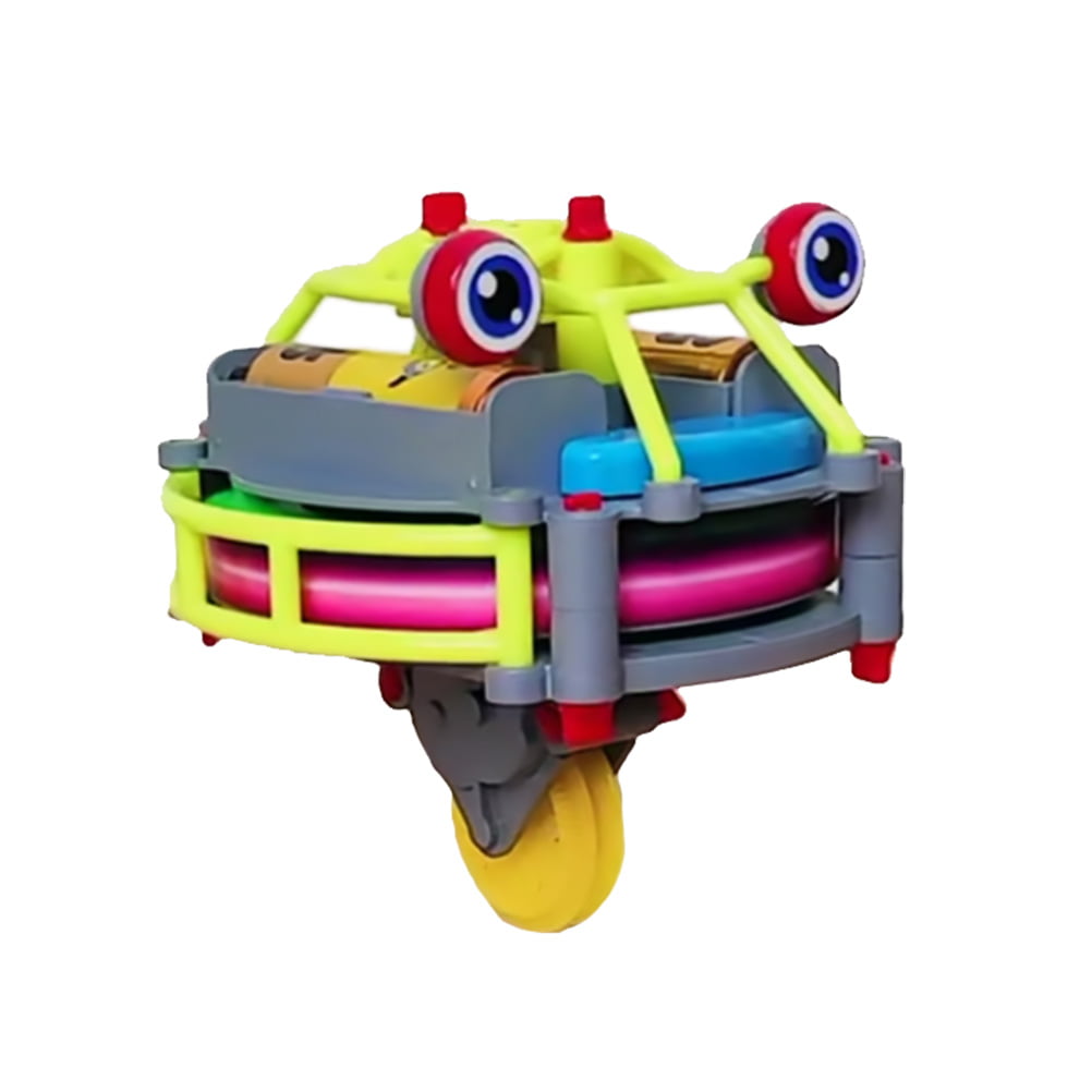 1PC Tumbler Unicycle Robot Toy Wire Walking Assembly Gyro Toy (No Battery)