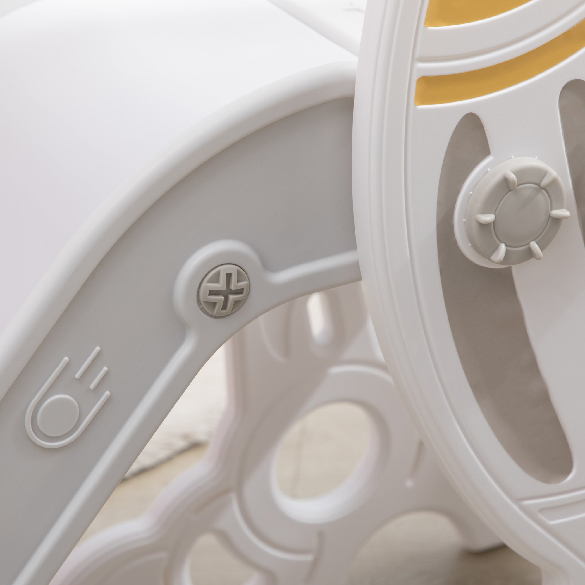 Qaba Kids Indoor Slide for Toddlers Ages 1.5-3， Small Toddler Slide， Space Toy Playset for Girls and Boys， Gray