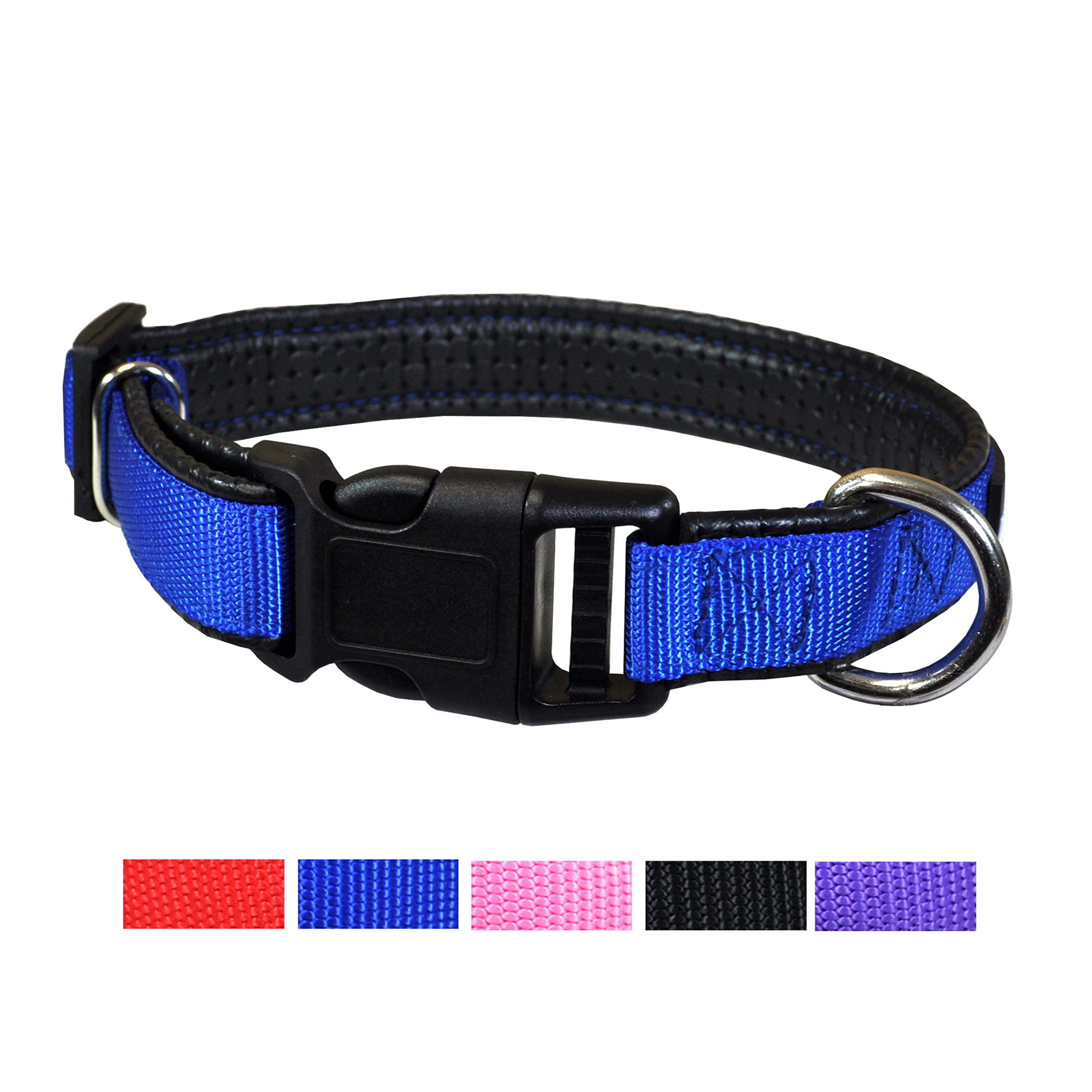 Downtown Pet Supply Dog Collars for Small Dogs Quick Release Dog Collar Blue， S