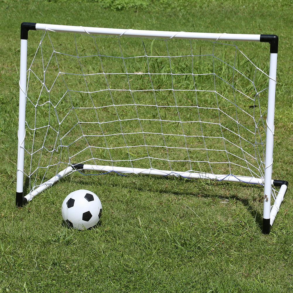 Kids Childrens Deluxe 2 in 1 Football Soccer Goals Training Practise Junior-155117