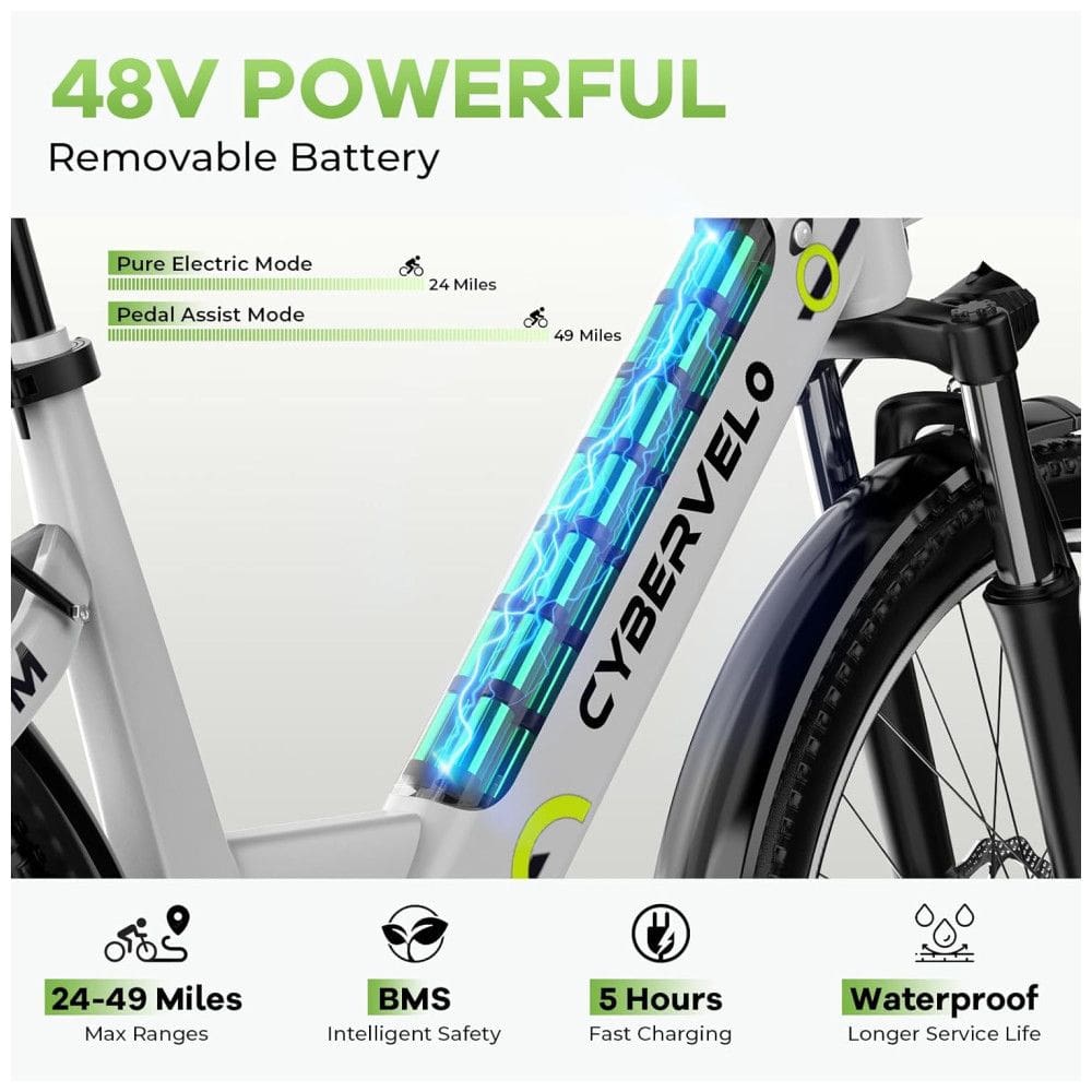 Bicicleta Elétrica Aoango EK2 1000W Pico – Velocidade Máxima 40km/h, Autonomia 128km, Rodas 26