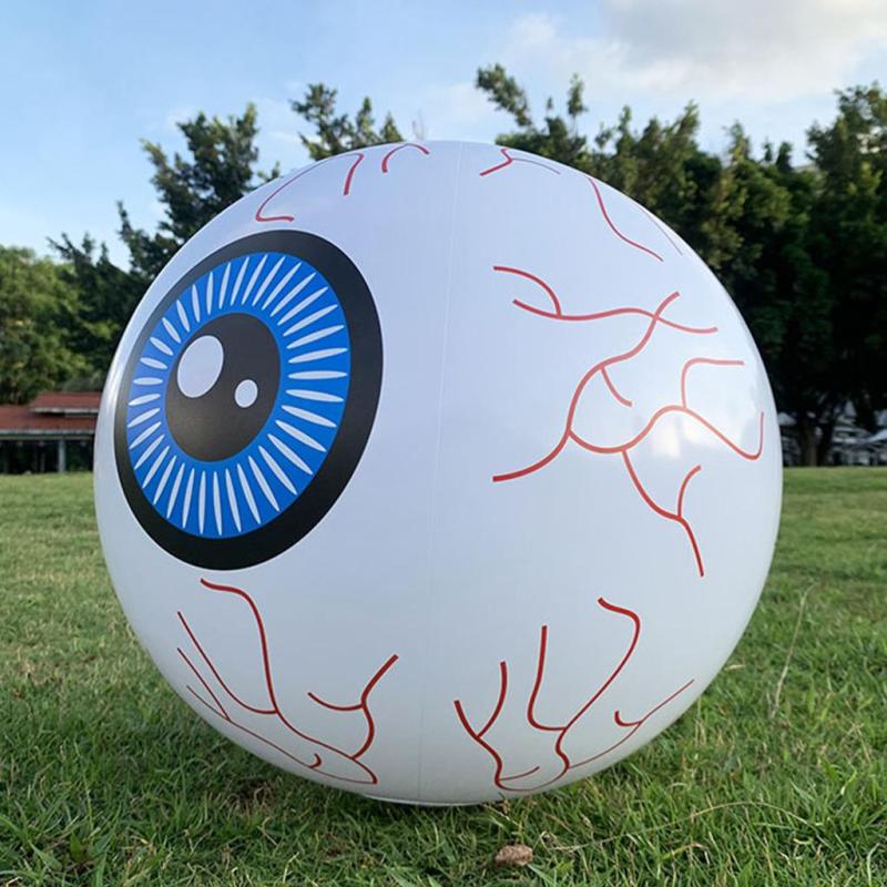 LED Glow Beach Ball Toy Beach Pool Party Halloween Decorations - Eyeball