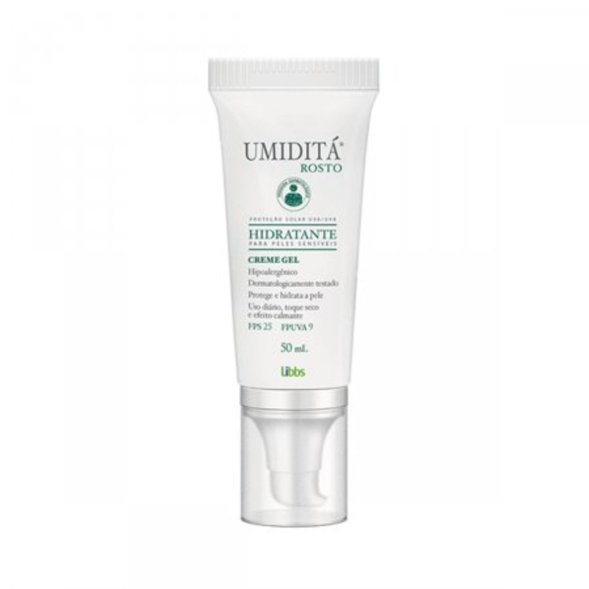 Creme Gel Hidratante Umidita Rosto FPS 25 Com 50ml