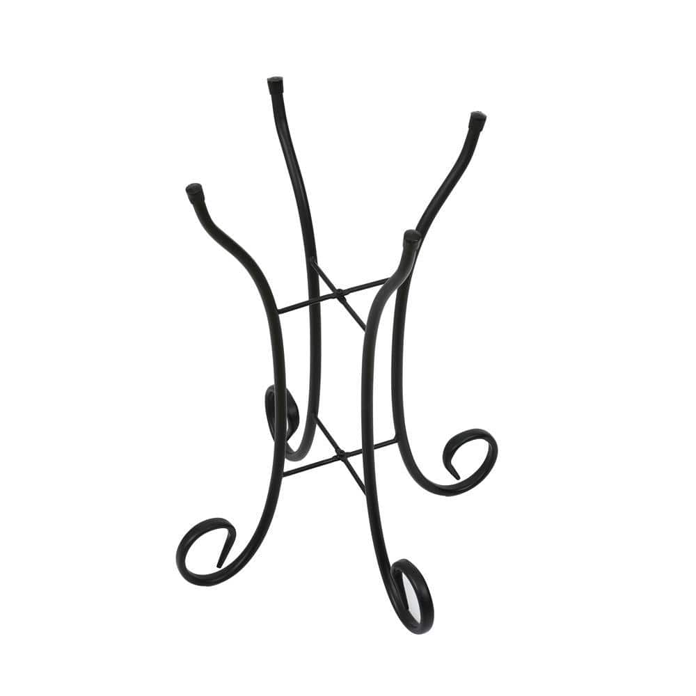 Luxen Home Flamingo Glass Bird Bath with Metal Stand WHP1520