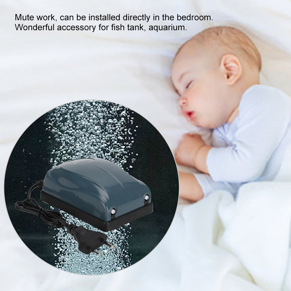 Aquarium Increasing Oxygen Device Fish  Aquarium Oxygen Pump  Work Large Volume Equipment EU Plug 220-240VZY-318