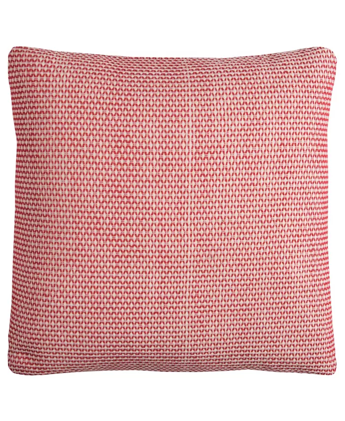 Rizzy Home Geometrical Design Polyester Filled Decorative Pillow， 22