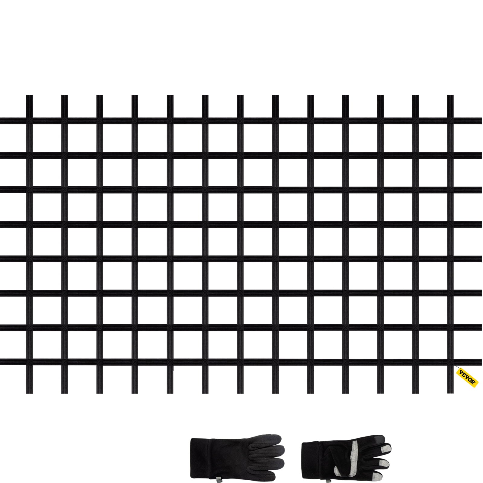 VEVOR Climbing Cargo Net， 11' x 6' Playground Climbing Net， Polyester Material， Rope Ladder， Swingset， Large Military Climbing Cargo Net for Kids and Adult， Indoor and Outdoor， Treehouse， Jungle Gyms