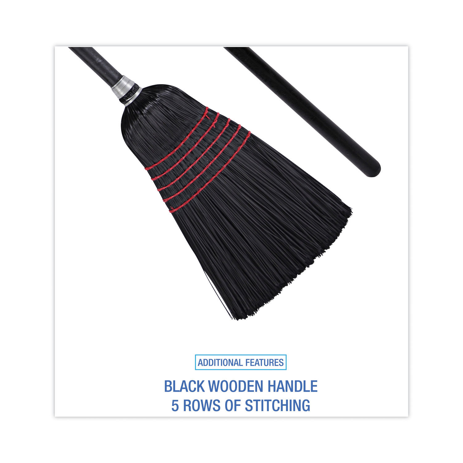 Flagged Tip Poly Bristle Janitor Brooms by Boardwalkandreg; BWK930BP