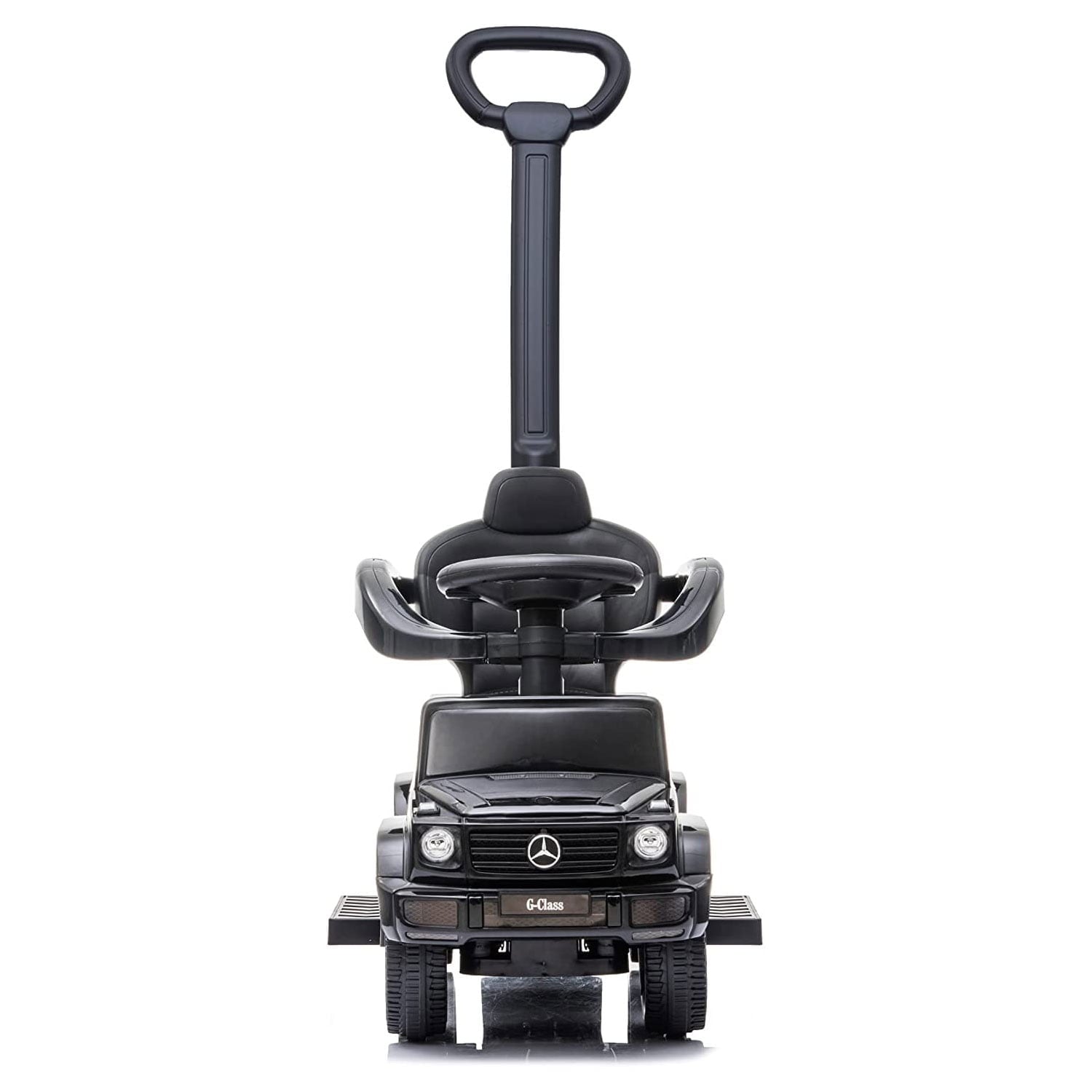 Best Ride On Cars Kids Stroller Mercedes G-Wagon 3 in 1 Push Car， Black