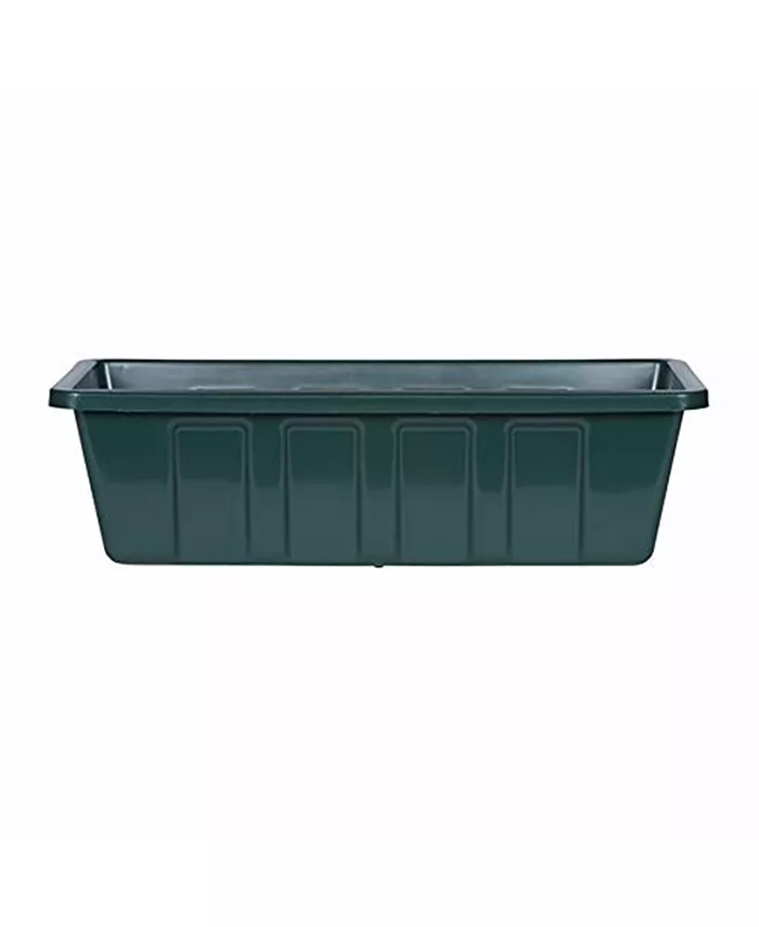 Novelty Mnftg. Polypropylene Flower Box Planter Liner， Hunter Green， 18 inches