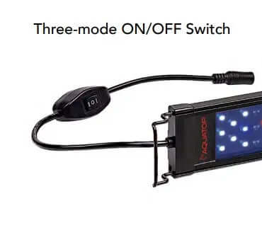 AQUATOP MAQ-1218 12-18 Inch SkyAqua Marine LED Light with 3 Position Toggle Switch and IR Remote