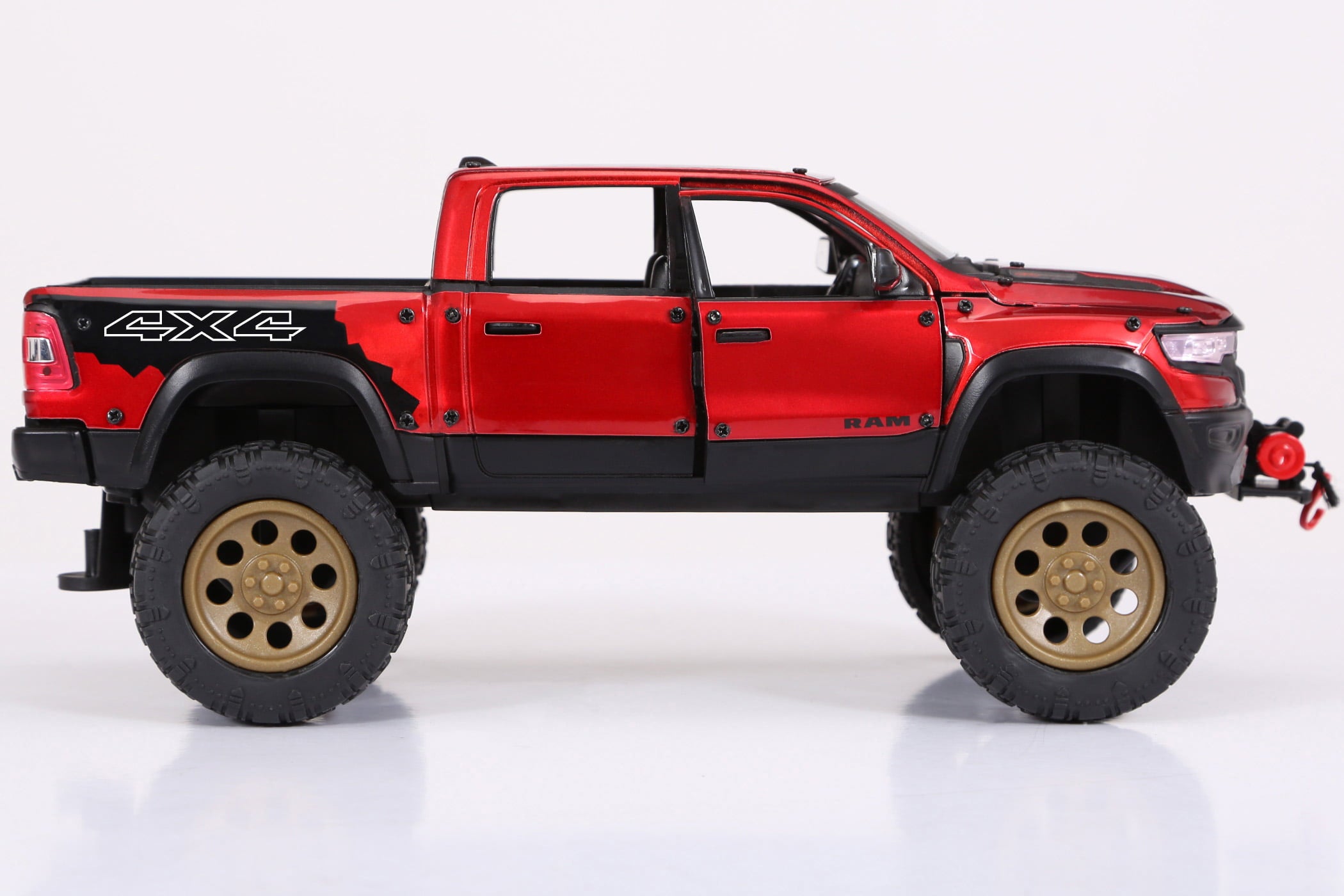 Adventure Force Free Wheeling Metal Vehicle Playset RAM Truck， Bike Child 3 and up