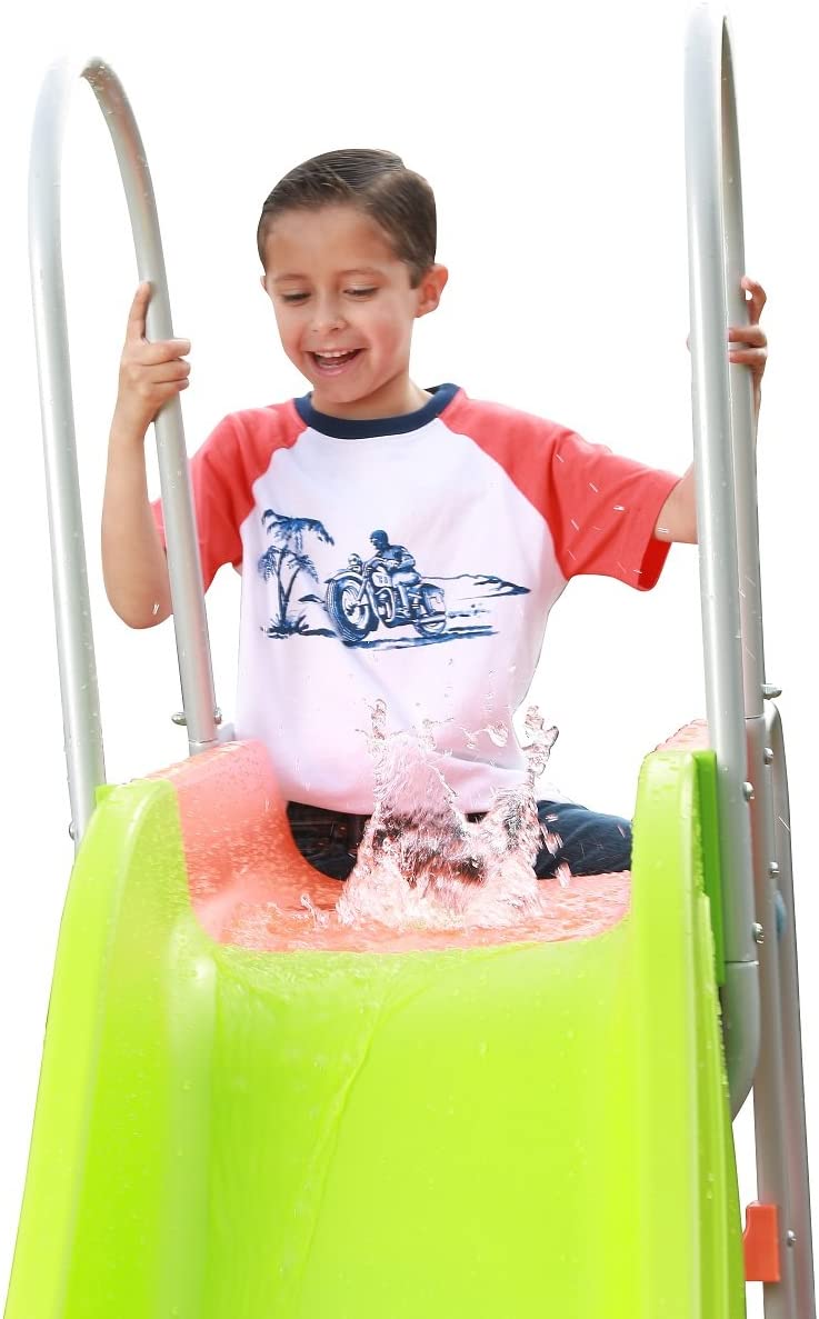 Home Playground Equipment: 10' Indoor/Outdoor Wavy Slide， Ages 3 to 10， 2022 Toy