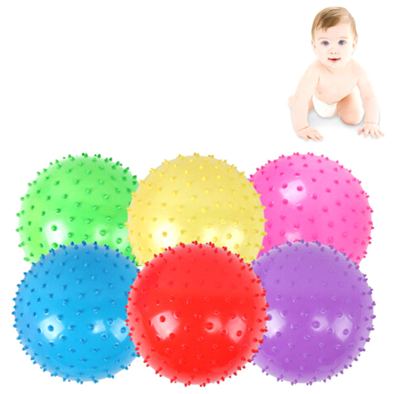 MageCrux 1PC Kids Inflatable Ball Rubber Toy Baby Outdoor Thorn Balloon Developmental Ball