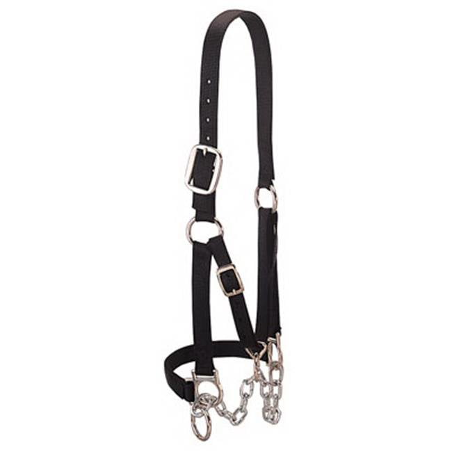 Weaver Leather 35-0902-BK Heifer Restraint Halter - Medium- Black