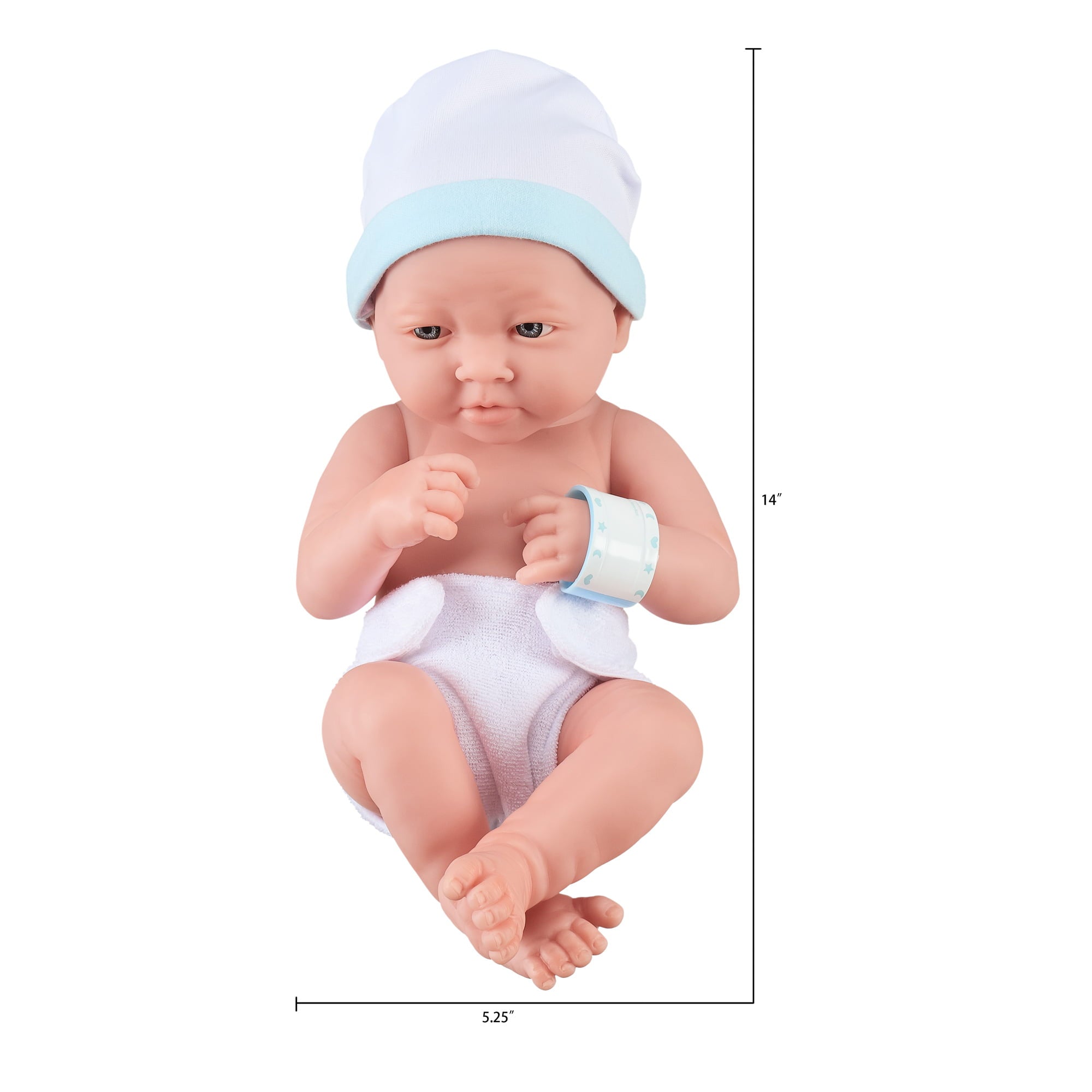 My Sweet Love Baby's First Day Blue Play Set, 10 Pieces, Featuring Realistic 15" Newborn Doll, Perfect for Children 2+