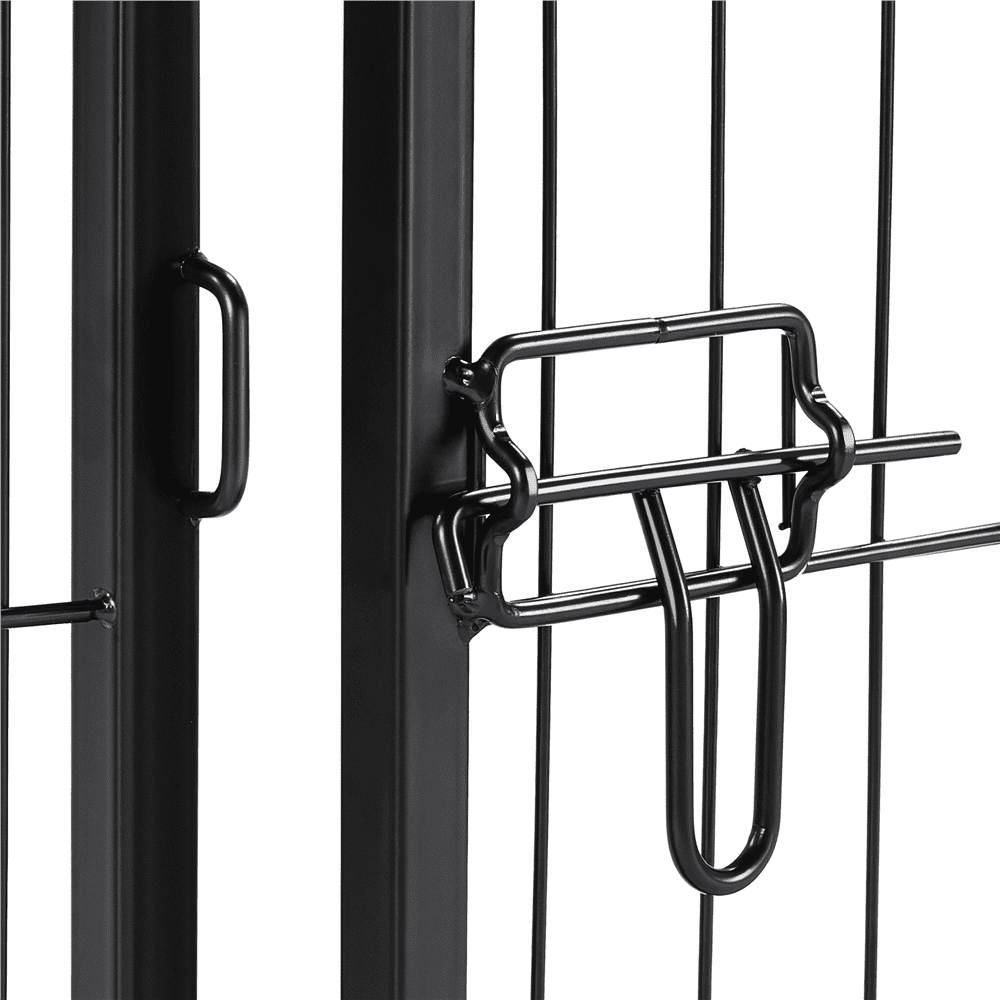 Yaheetech Dog Playpen， Metal， 24''H 8 Panels， Black