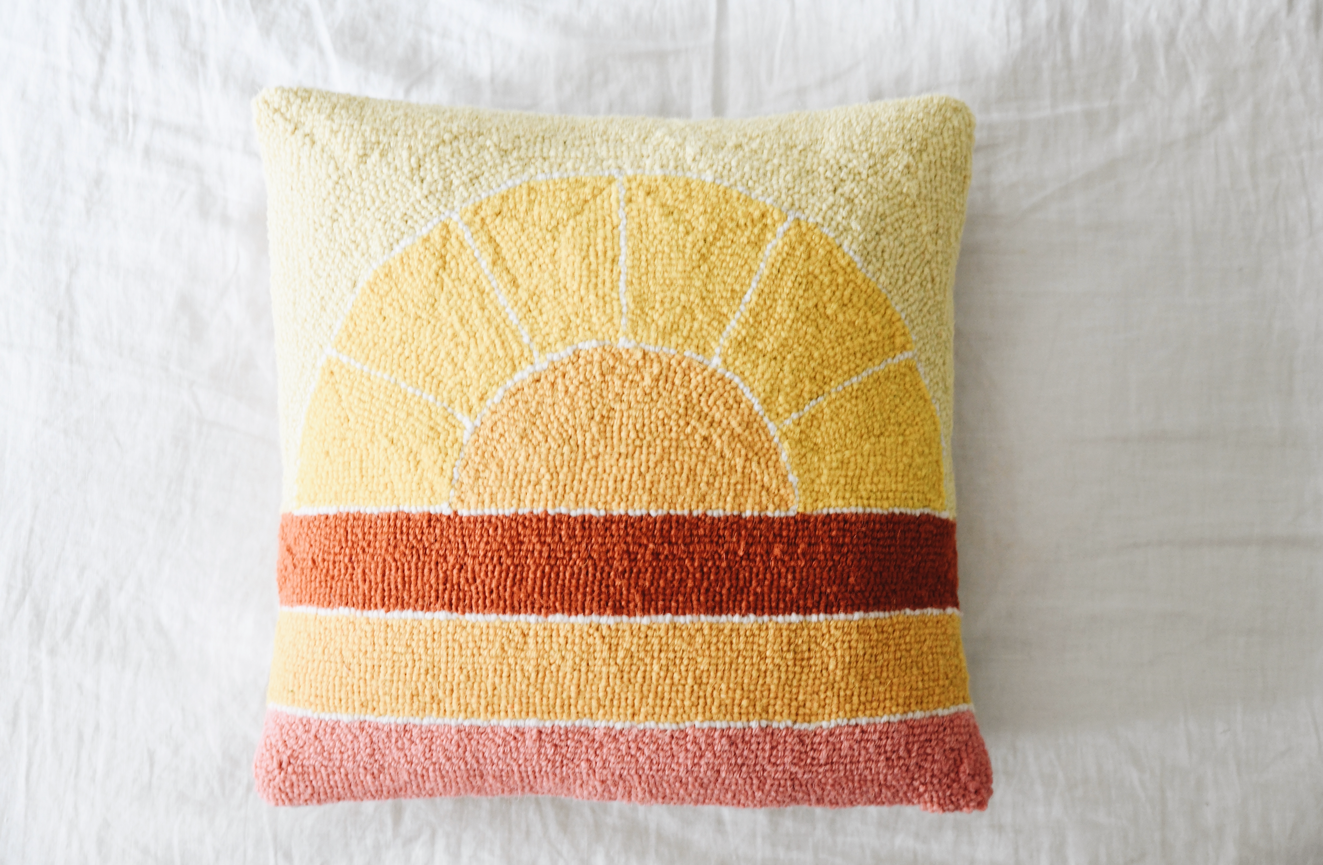 Retro Rainbow Hook Pillow
