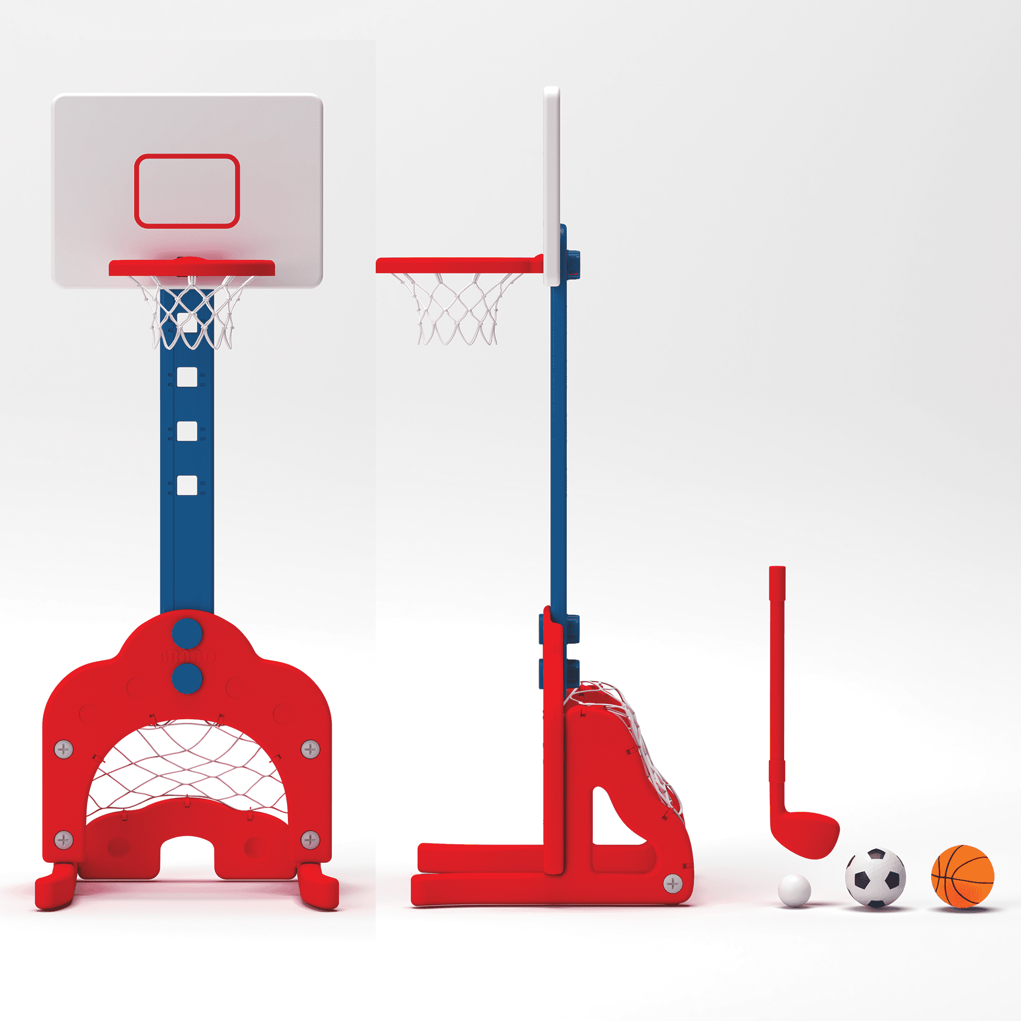 MinnARK 3-in-1 Sports Set; Basketball， Soccer， and Golf; Ages 3+