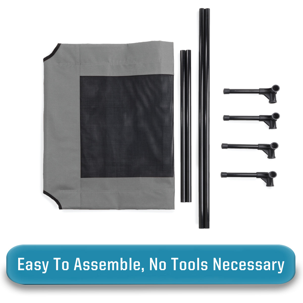 Arlee Rectangle Pet Dog Cot - Cooling Air Flow - Elevated - Weather Resistant - Chew Resistant - Supportive 150lbs - Small/Medium/Large/Extra Large (choose your color)