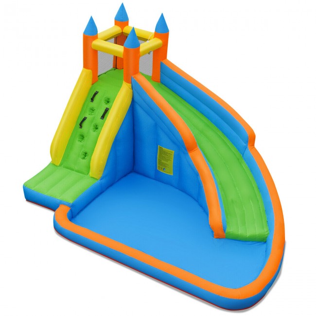 Inflatable Water Slide Mighty Bounce House Castle Moonwalk Jumper without Blower 13' x 9.8' x 8.2'