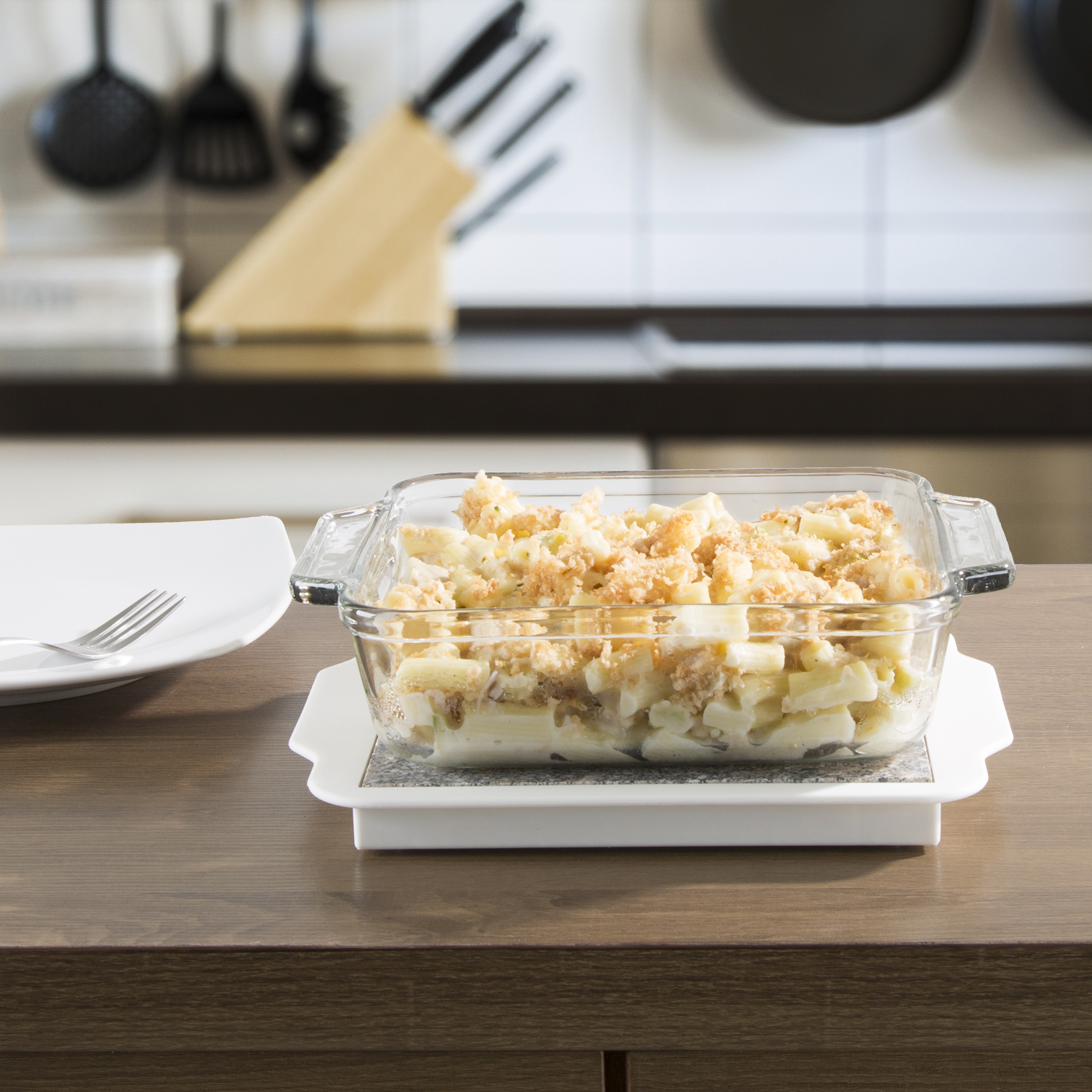 Chef Buddy Warming Plate White 9 inches x 10.25 inches x 1 inch