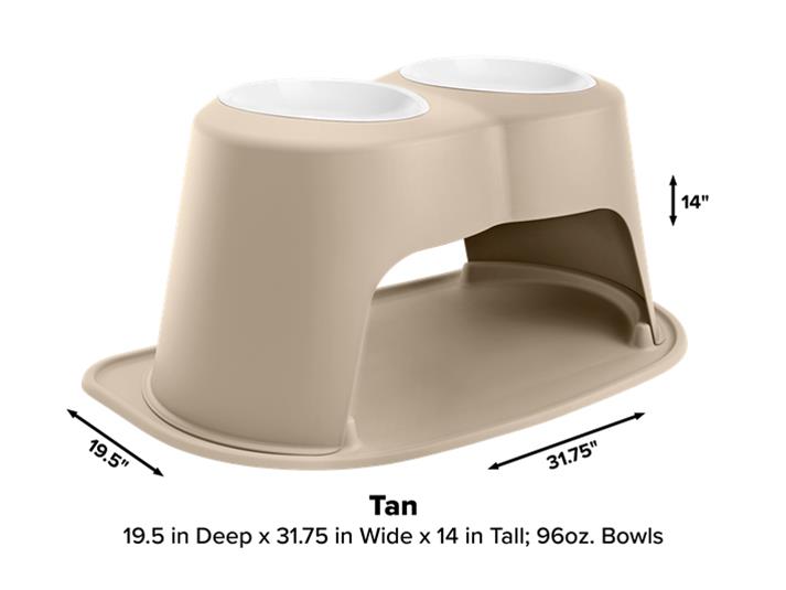 WeatherTech PDHC9614TNTN WeatherTech Double High Pet Feeding System