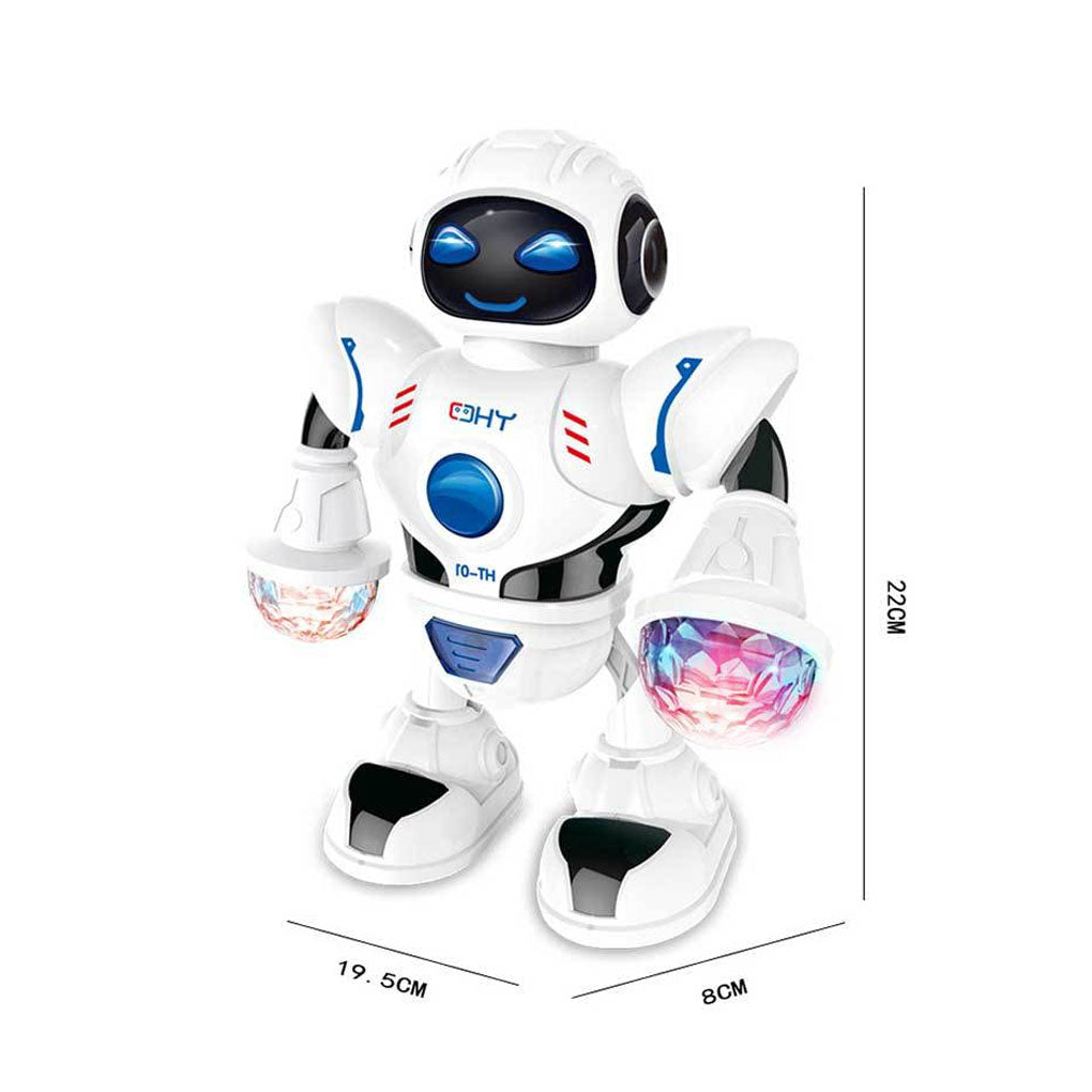 TureClos Electronic Light Music Dancing Robot Kids Walking Dancing Singing Musical Colorful Children Robot Toy