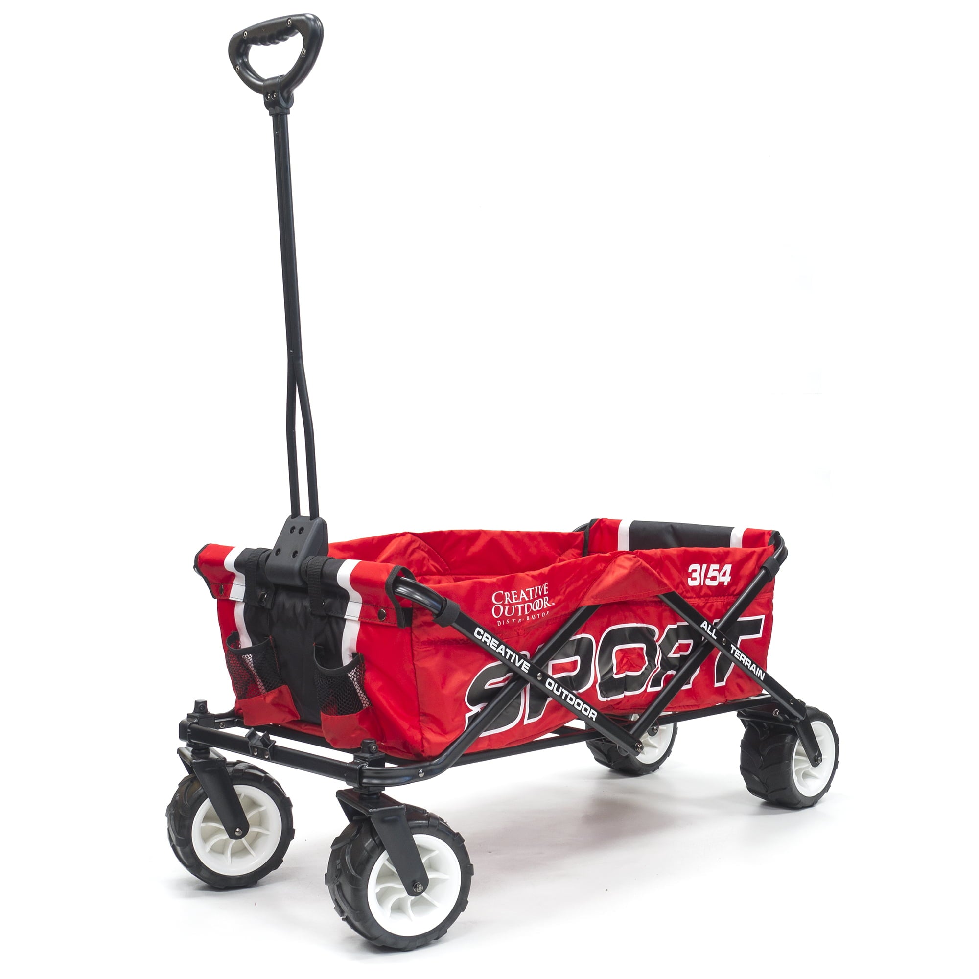 Creative Outdoor Sport All-Terrain Folding Wagon， Red