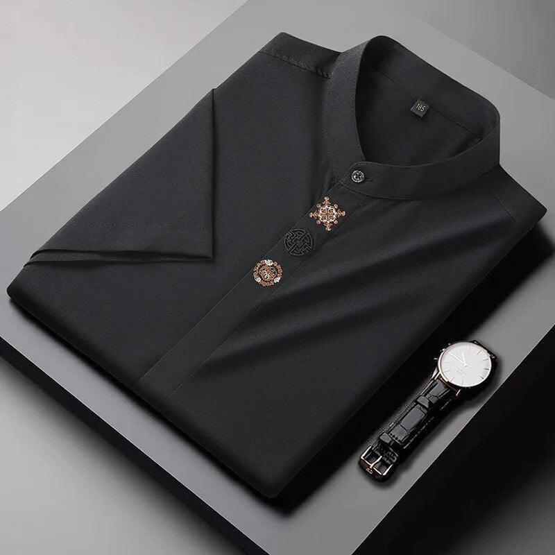 Camisa Social Plus Size - Templo Romano / Conforto e Elegância Unidos em Uma Única peça !