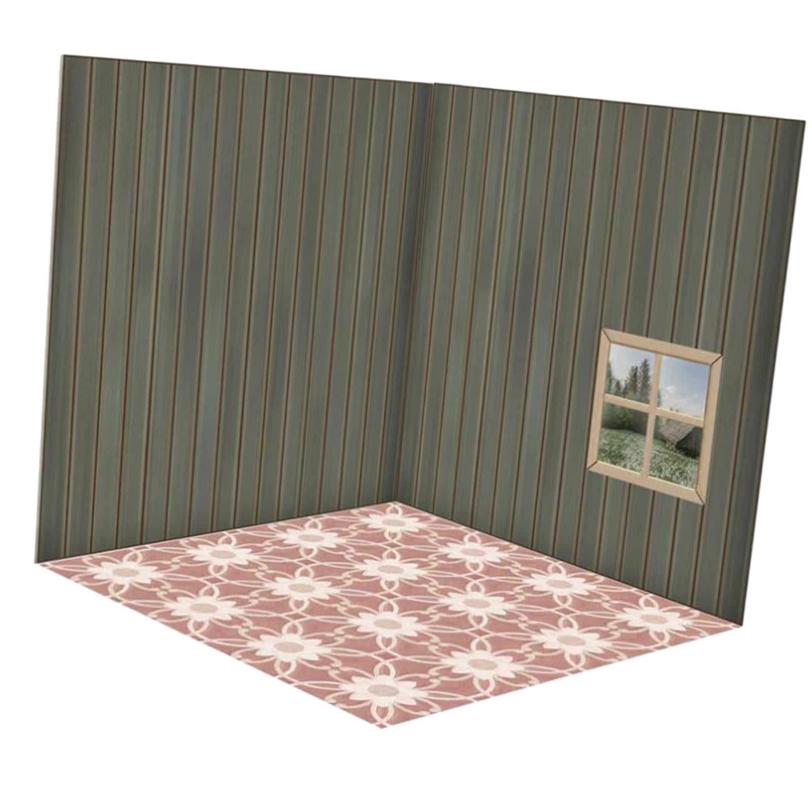 1/12 Scale Backdrop Scene Model Collection ama Parking Background Background Board Scene for Action Figures Dolls Vehicle Scene Toy Living Room