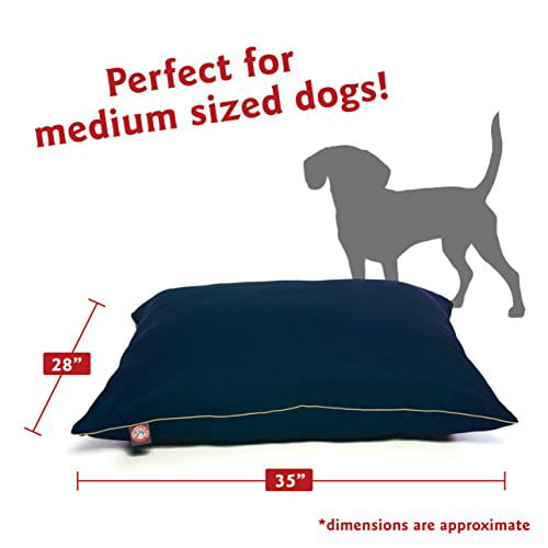 Majestic Pet Super Value Machine Washable Pet Dog Bed， Medium， Blue
