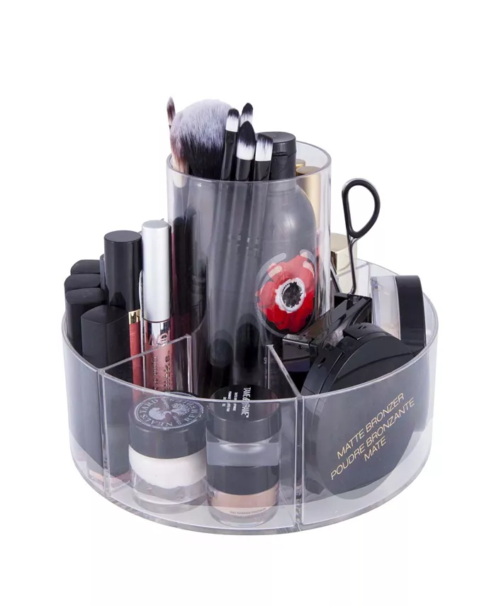 Kenney Lazy Susan Rotating Countertop Organizer， 5 Compartment， Set of 2