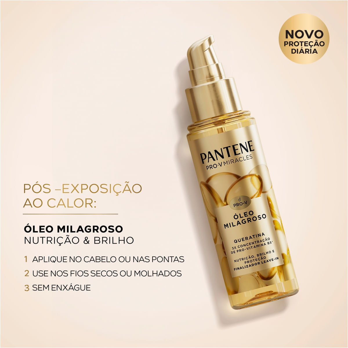 Oleo Capilar Milagroso Pantene Pro-V Miracles Queratina 95ml