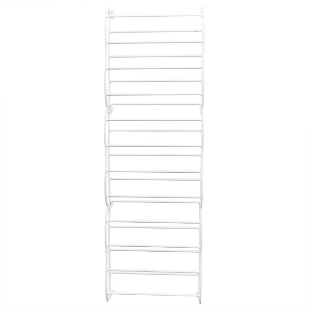 Home Basics 36 Pair Shoe Rack White