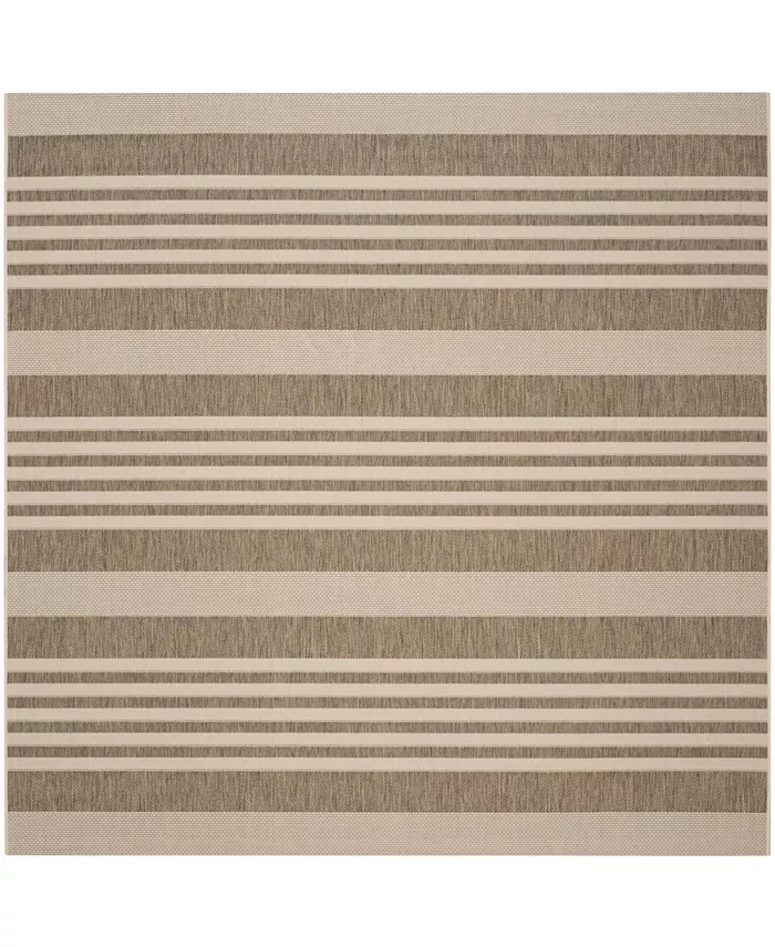 Safavieh Courtyard Brown and Bone 7'10