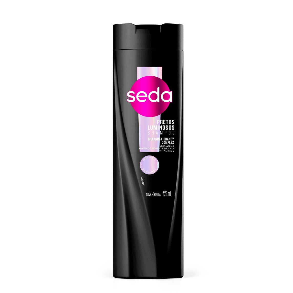 Shampoo Melanina Seda Cocriacoes Pretos Luminosos 325 ml