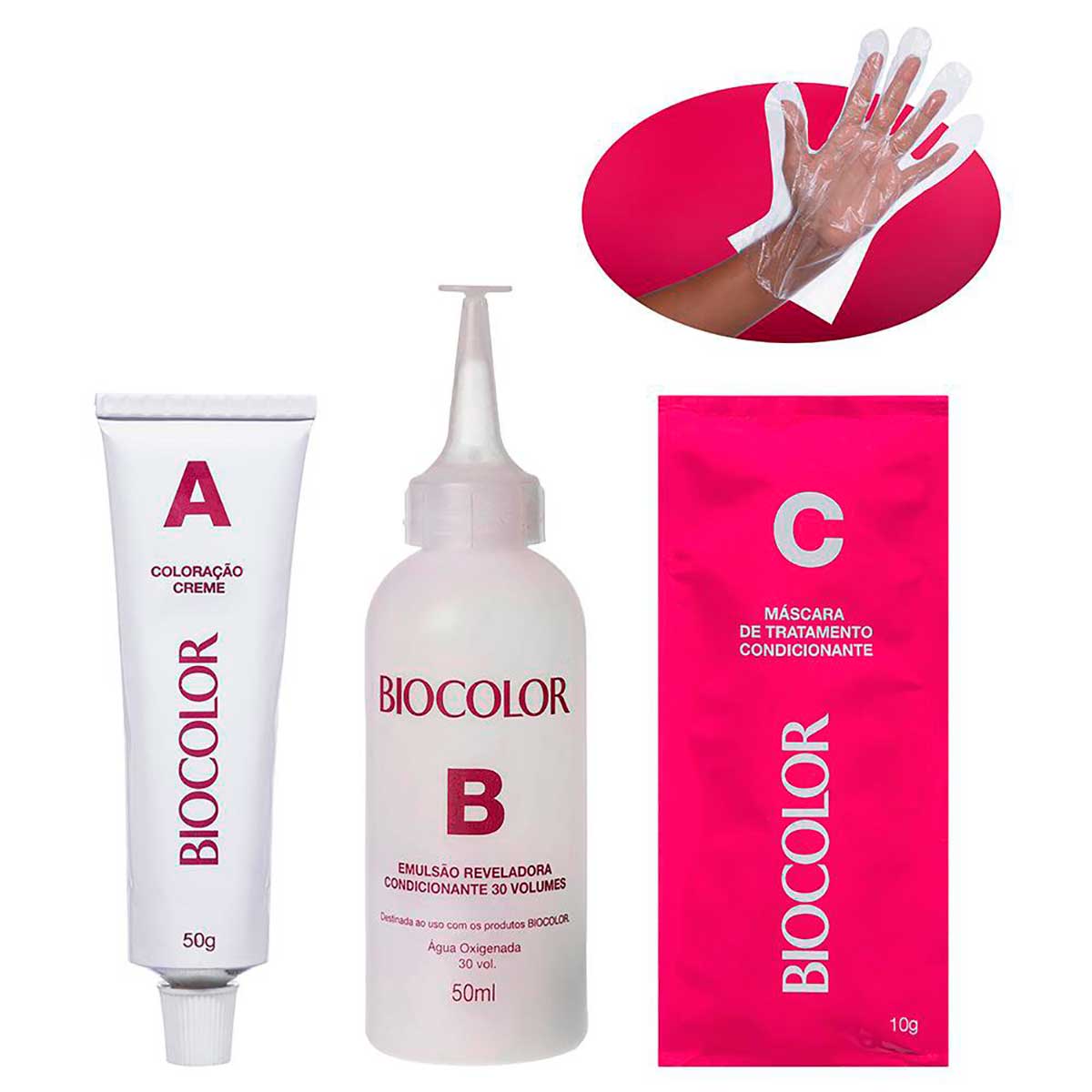 Tinta de Cabelo Biocolor Mini Kit Marrom Natural Irresistivel 6.7
