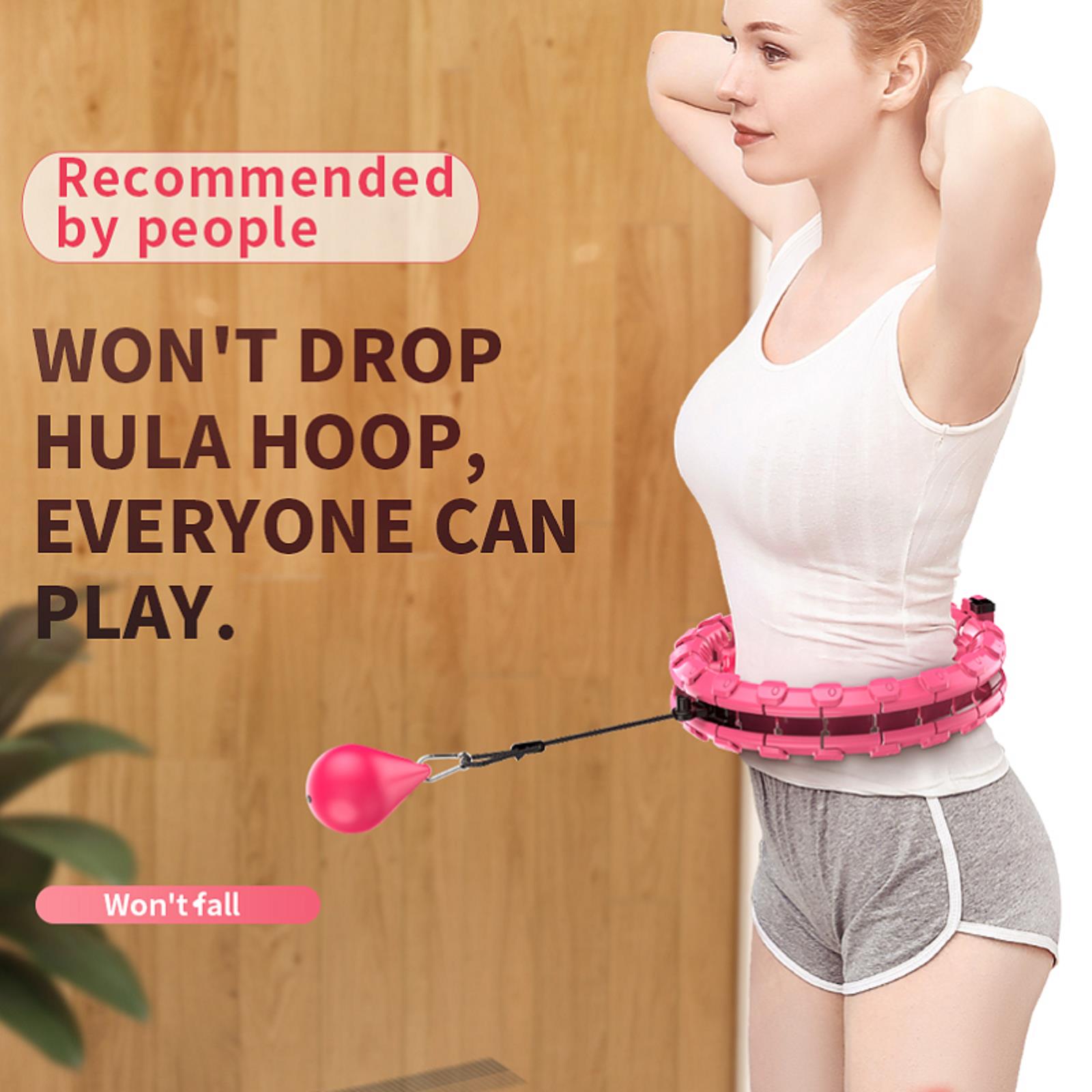 JBEELATE Adjustable Smart Slim Exercise Hoop ，Fitness Weight Loss Smart Sport Hoop