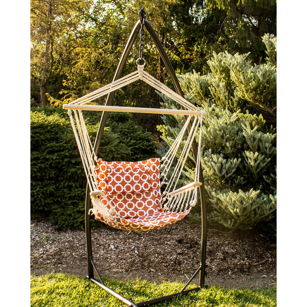 Hanging Chair Stand (Stand Only), Hammock Chair Stand for Indoor Outdoor, Heavy Duty 350 Lb Weight Capacity